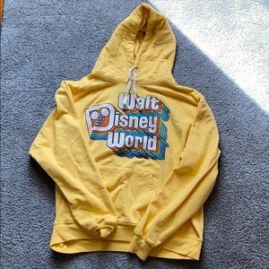 Pale yellow disney hoodie